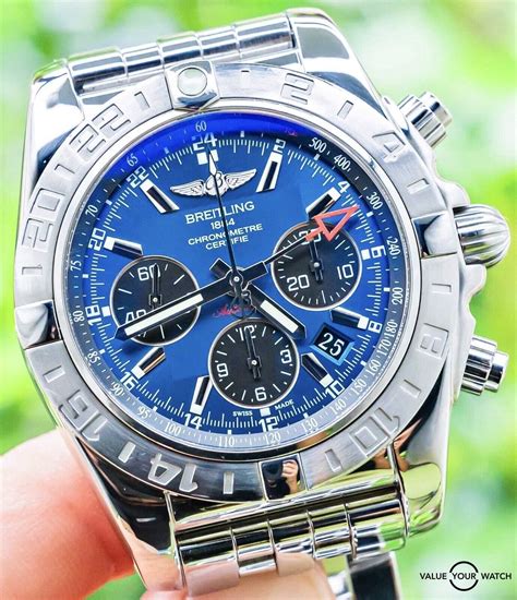 breitling largest blue red watch|breitling chronomat 44 blackeye blue.